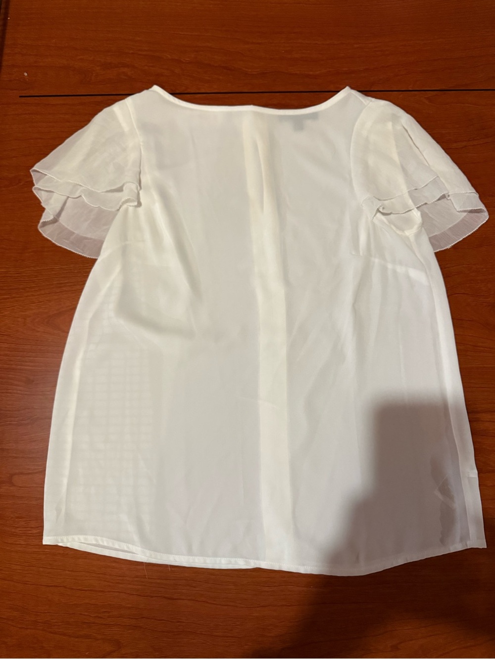 Banana Republic White Sleeveless Blouse